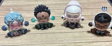 popmart skullpanda 피규어 4개 세트 스컬팬더