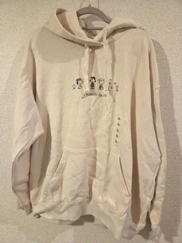 [ 새상품 미사용 ] 유니클로 피넛 x 장바웅 맨투맨 풀 후드티 XL