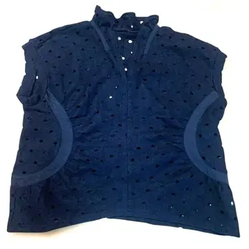 블랙 도트 베스트 튜닉