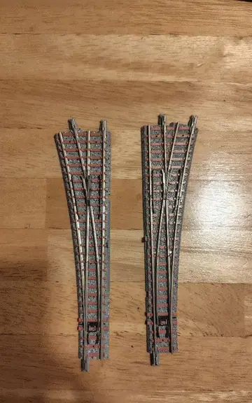 TOMIX 수동 포인트 레일 2개 세트 PR&PL541-15