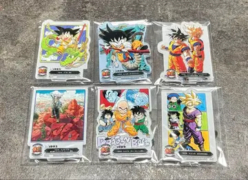 드래곤볼 40주년 제일복권 아크릴 스탠드 6개 세트