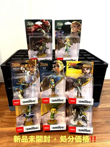 젤다의 전설 amiibo 피규어 8개 세트 미사용 새상품