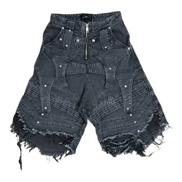 [ RICH ] KNIGHT WIDE PEPPER SHORT PANTS