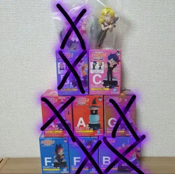 제일복권 드래곤볼 A상 점술 바바, C상 런치 금발(레어), F상 슈