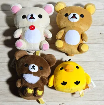 리락쿠마 다 같이 앉아 봉제 인형 4종