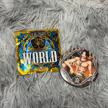 ONE PIECE 원피스  캔뱃지 WORLD 에이스