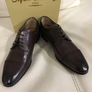 새상품 이태리제 스테파노 블랑키니 스트레이트 팁 42 브라운 SK144