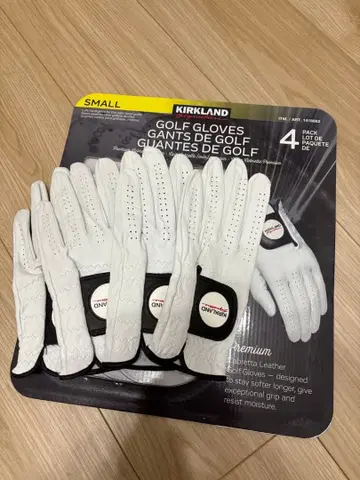 미사용품 커클랜드 골프 그로브 4개입 S