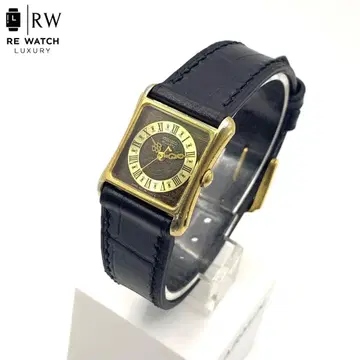 7-4450 SEIKO 1421-5070 쿼츠 손목시계 블랙 가죽