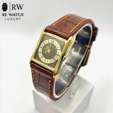 7-4445 SEIKO 1421-5070 아날로그 손목시계 브라운 가죽