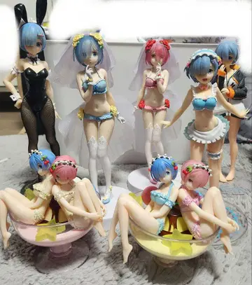 제일복권 리제로 렘&라무 피규어 ~푸딩 아 라 mode~ 외 7점