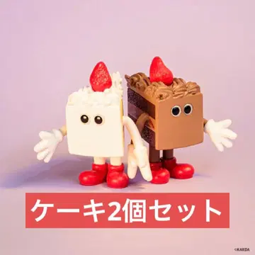 flavors 피규어 컬렉션 가챠 숏 케이크 2종