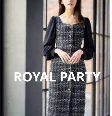 로얄 파티 트위드 원피스 블랙 포멀