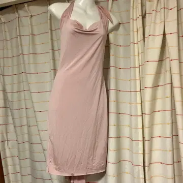 핑크 홀터넥 원피스 탱고 드레스