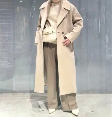 새상품 롱 코트 B.C STOCK IENA 저널 스탠다드 울