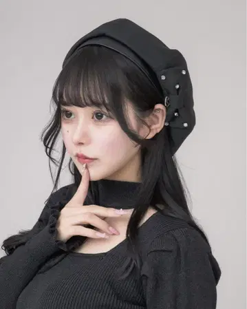 pium 비쥬 리본 베레모