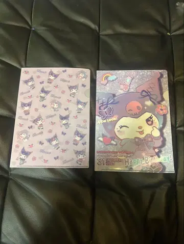 쿠로미 카페 클리어 파일 2장 세트