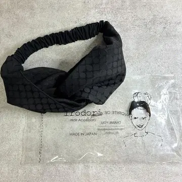 헤어 터번/블랙 작가 irodori