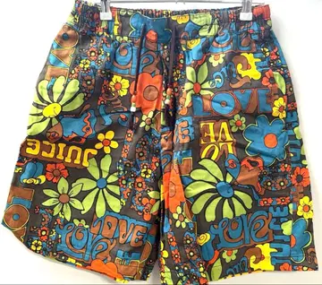 MINEDENIM 컬러풀 플라워 숏팬츠