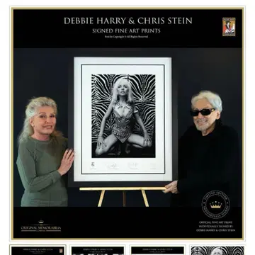 blondie 친필 사인 포스터 데보라 해리