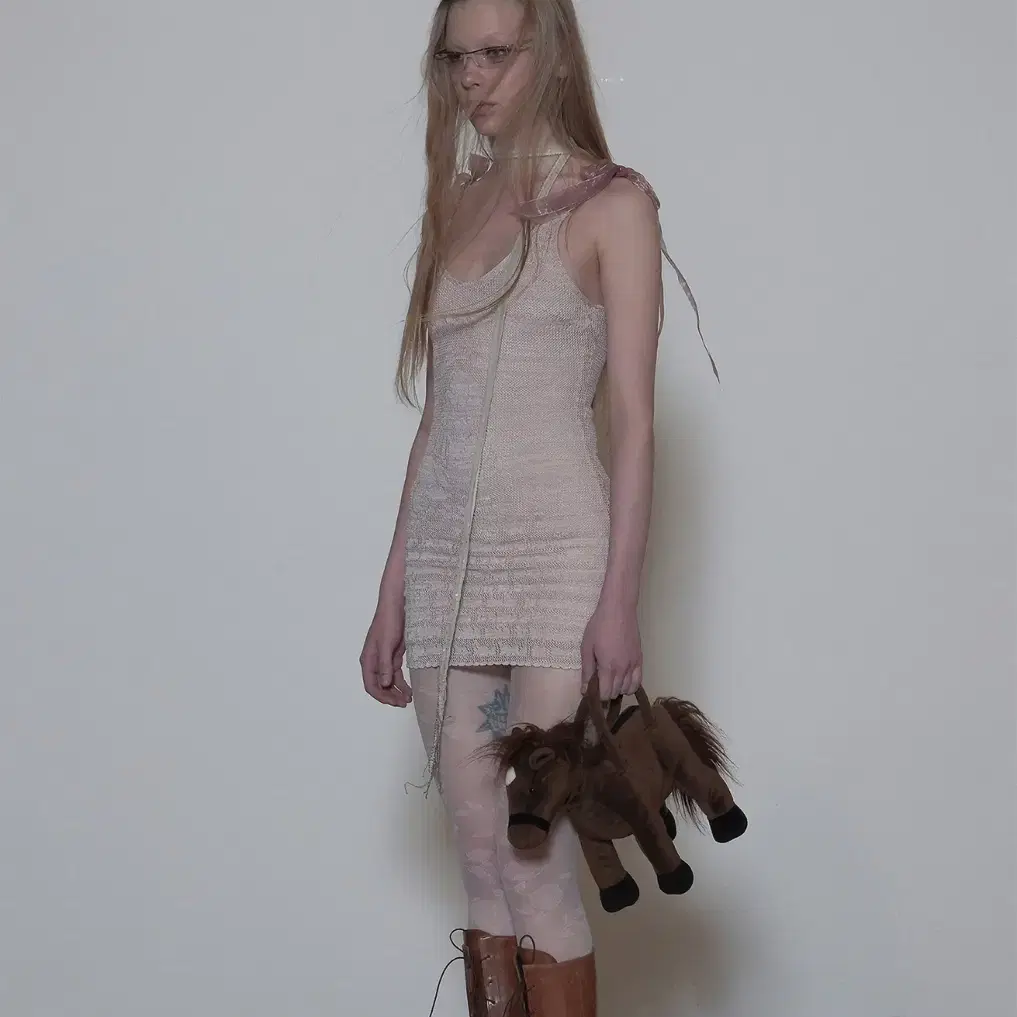 SCULPTOR | 스컬프터 Sculptor Cargo Zip-up Onepiece Dress Ice Grey