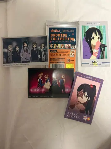 케이온! 시리즈 브로마이드 컬렉션 총 4장