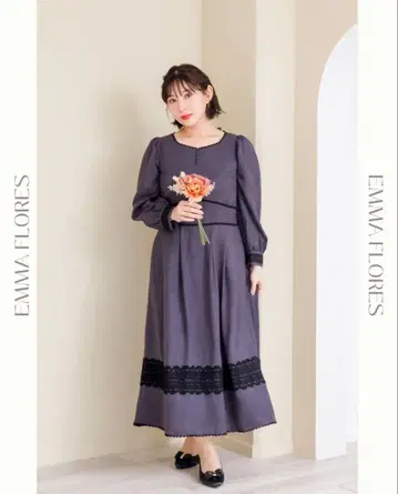 엠마 플로레스 원피스 네이비 3L 레귤러 기장