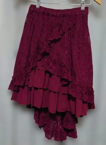 ATELIER PIERROT 피쉬테일 레이스 스커트 보르도