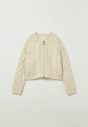 Eaphi CABLE ZIP CARDIGAN
