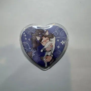 닌타마 란타로 난자타운 고양이 저택 하트 캔뱃지 타케야 하치자에몬