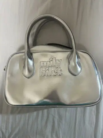 mily bilet 실버 핸드백