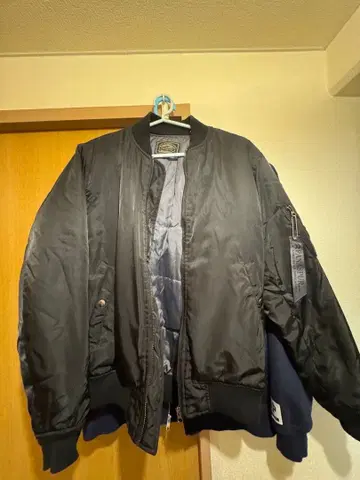 PANASPUR 블랙 MA-1 플라이트 자켓