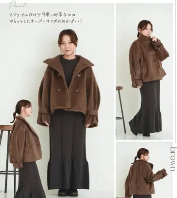 talbyyumi (시마무라) 코트 브라운 L