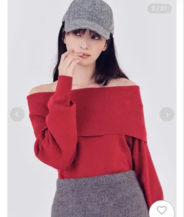 [ 이번 시즌 신상 ] FRAY I.D 와이드 컬러 오프숄더 풀오버