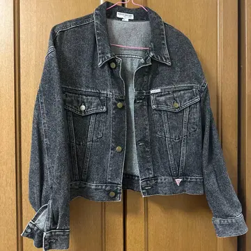 GUESS 크롭 데님 자켓
