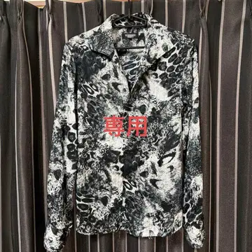 토네이도 마트 글로스 레오파드 모노톤 드레스 셔츠