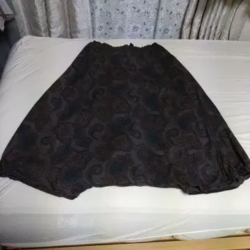 페이즐리 무늬 사루엘 팬츠 다크 그레이