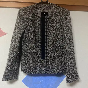 에트로 ETRO 노카라 트위드 자켓 사이즈 40 새상품급