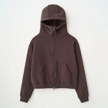 [ JUHA ] CROPPED BRUSHED HOODIE
