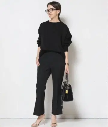 새상품급 Deuxieme Classe/PAN 니트 풀오버 블랙 프리