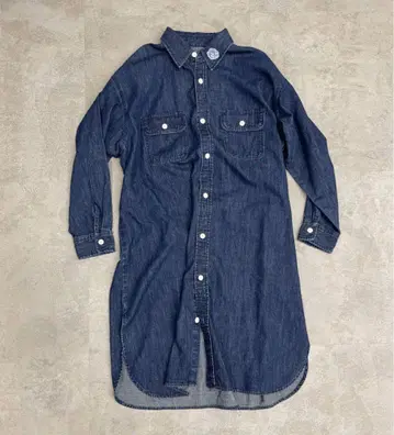 카노 EDWIN 롱 데님 셔츠