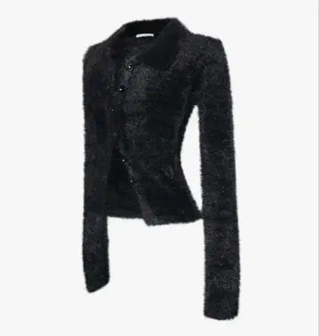S fluffy knit tops theredthread Black