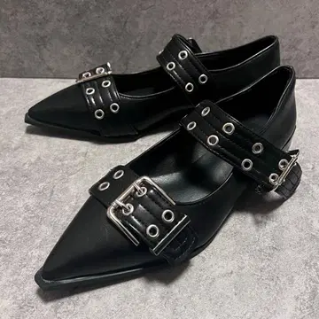 미사용품 스틸레토 펌프스 블랙 y2k archive 그런지