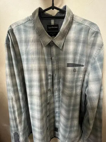 Calvin Klein Jeans 긴팔 셔츠 XL 스카이블루 계열 체크