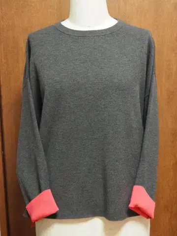 택 포함 미사용 23구 [세탁 가능] 더블 페이스 풀오버 니트 38