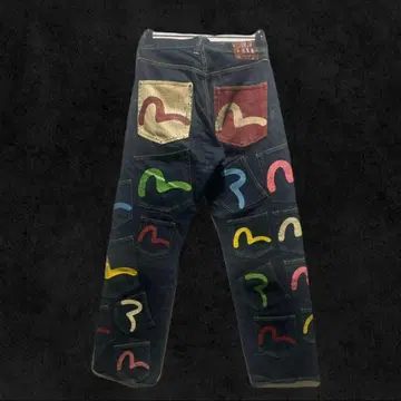 레어 EVISU 메니 포켓 W34 x 34 [새상품급]