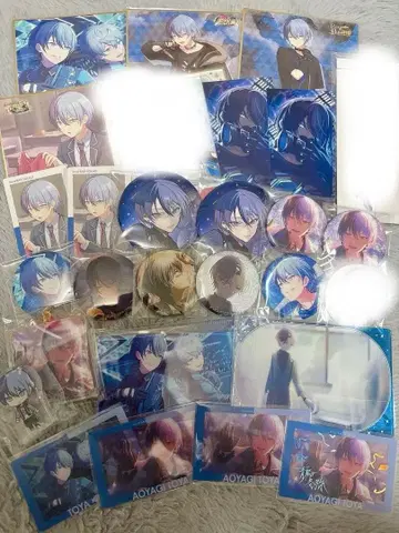 프로세카 아오야기 토야 색지 캔뱃지 감사제 묶음 판매 25점