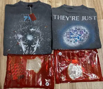 GINSENG STRIP 아키라 AKIRA 페이드 블랙 T셔츠