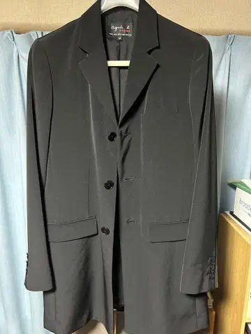 Agnes b homme 얇은 소재 체스터 코트 스프링 코트 48