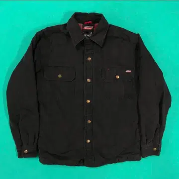 Dickies 덕 원단 충전솜 셔츠 자켓 S 디키즈 블랙